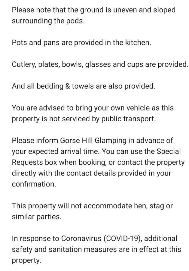 فندق Gorse Hill Glamping نيوكاسل المظهر الخارجي الصورة